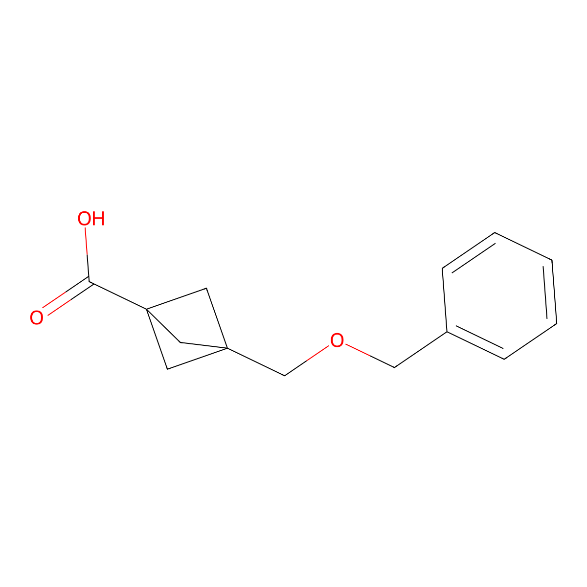 3-((Benzyloxy)methyl)bicyclo[1.1.1]pentane-1-carboxylic acid molecular structure, CAS 2168454-56-4