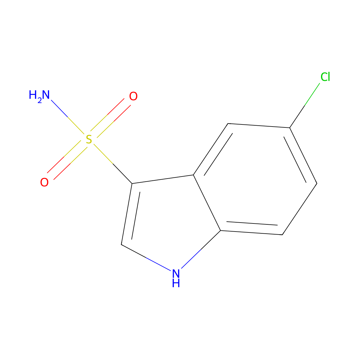 5-chloro-1H-indole-3-sulfonamide molecular structure, CAS 2168462-47-1