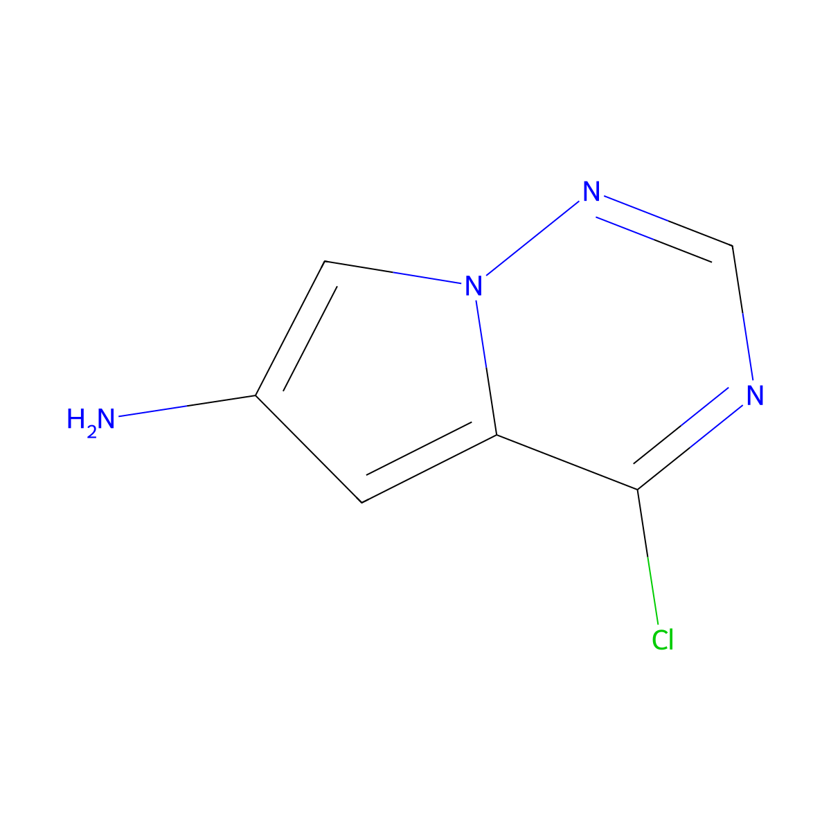 4-Chloropyrrolo[2,1-f][1,2,4]triazin-6-amine molecular structure, CAS 2168463-27-0