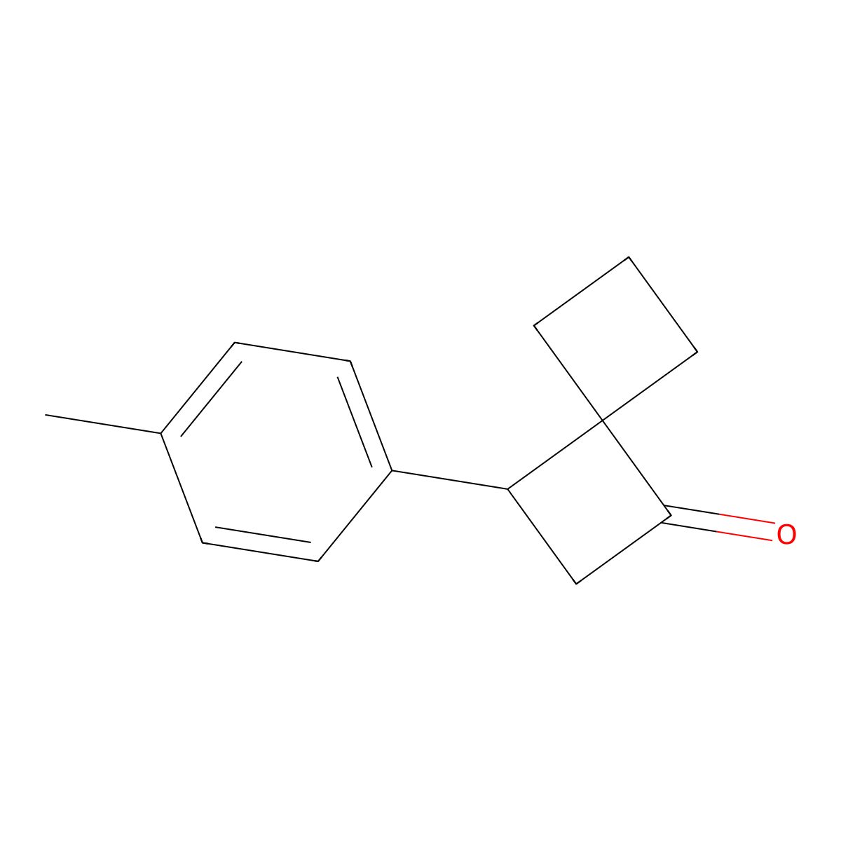 3-(4-Methylphenyl)spiro[3.3]heptan-1-one molecular structure, CAS 2168474-50-6