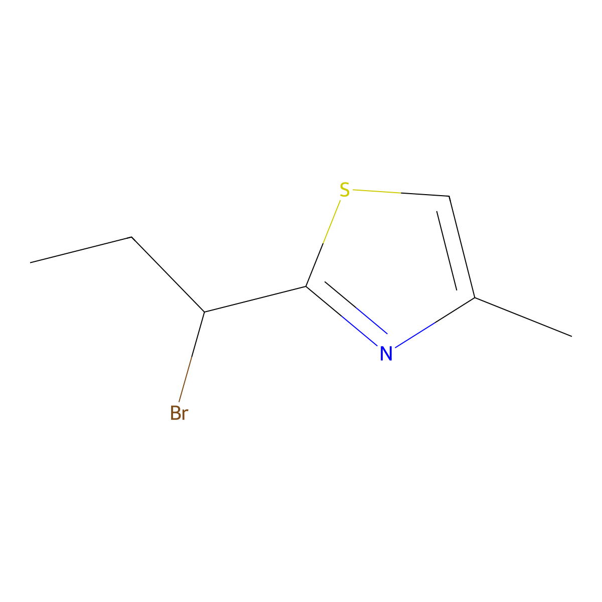 2-(1-Bromopropyl)-4-methyl-1,3-thiazole molecular structure, CAS 2168485-96-7