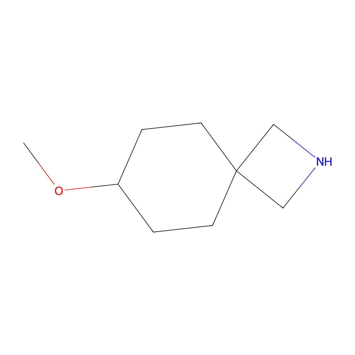 7-Methoxy-2-azaspiro[3.5]nonane molecular structure, CAS 2168506-38-3