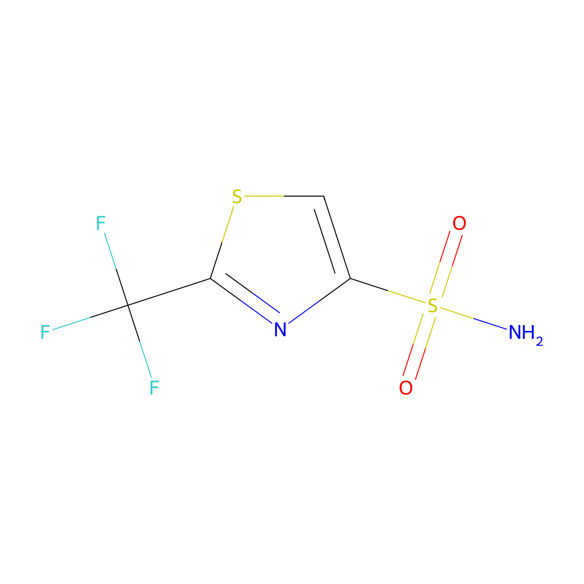 2-(Trifluoromethyl)-1,3-thiazole-4-sulfonamide molecular structure, CAS 2168510-33-4