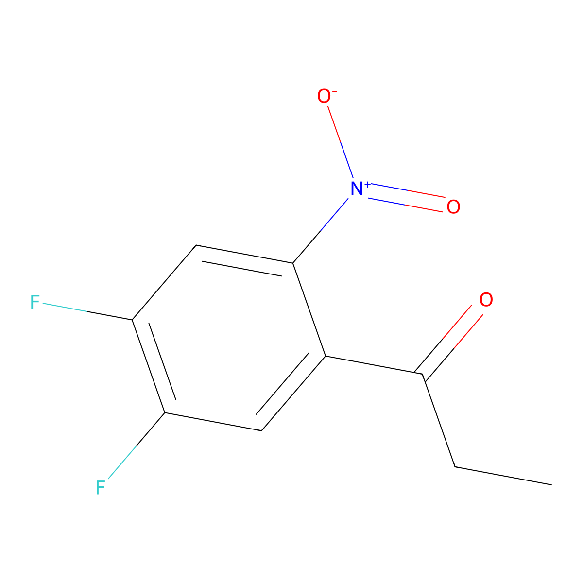 1-(4,5-Difluoro-2-nitrophenyl)propan-1-one molecular structure, CAS 2168517-64-2