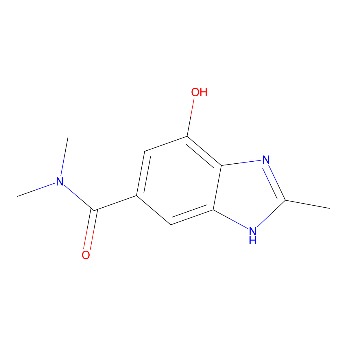 4-Hydroxy-N,N,2-trimethyl-1H-benzo[D]imidazole-6-carboxamide molecular structure, CAS 2168520-25-8
