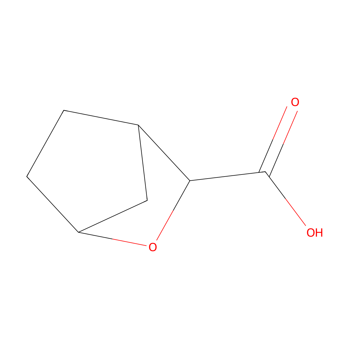2-Oxabicyclo(2.2.1)heptane-3-carboxylic acid molecular structure, CAS 2168525-36-6