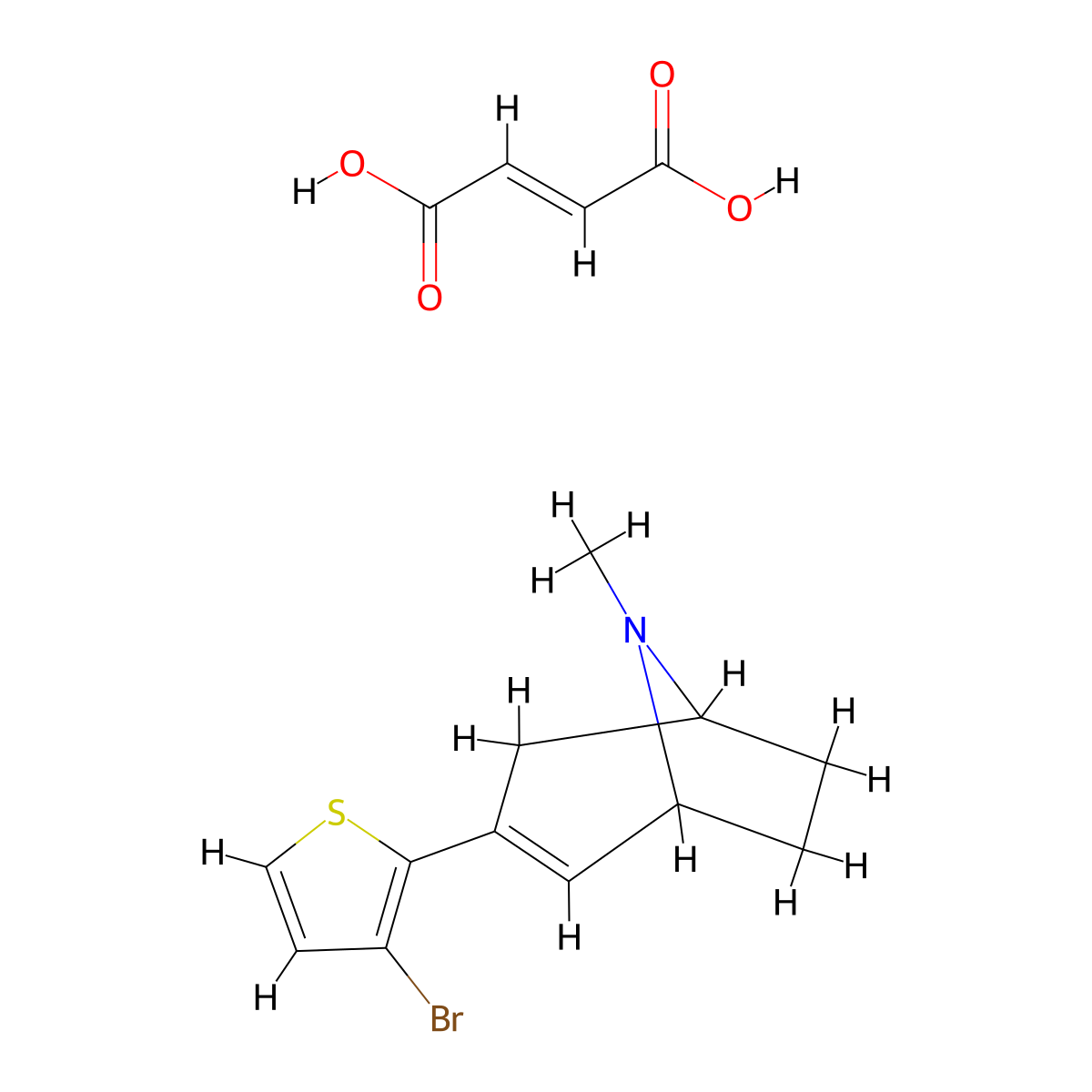 NS3861 (fumarate) molecular structure, CAS 216853-60-0