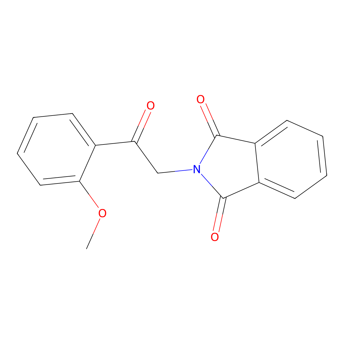 2-[2-(2-methoxyphenyl)-2-oxoethyl]-2,3-dihydro-1H-isoindole-1,3-dione molecular structure, CAS 216854-25-0