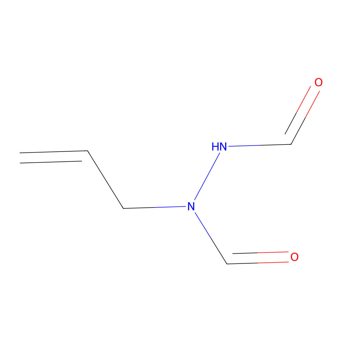 N-allyl-N'-formylformic hydrazide molecular structure, CAS 216854-53-4