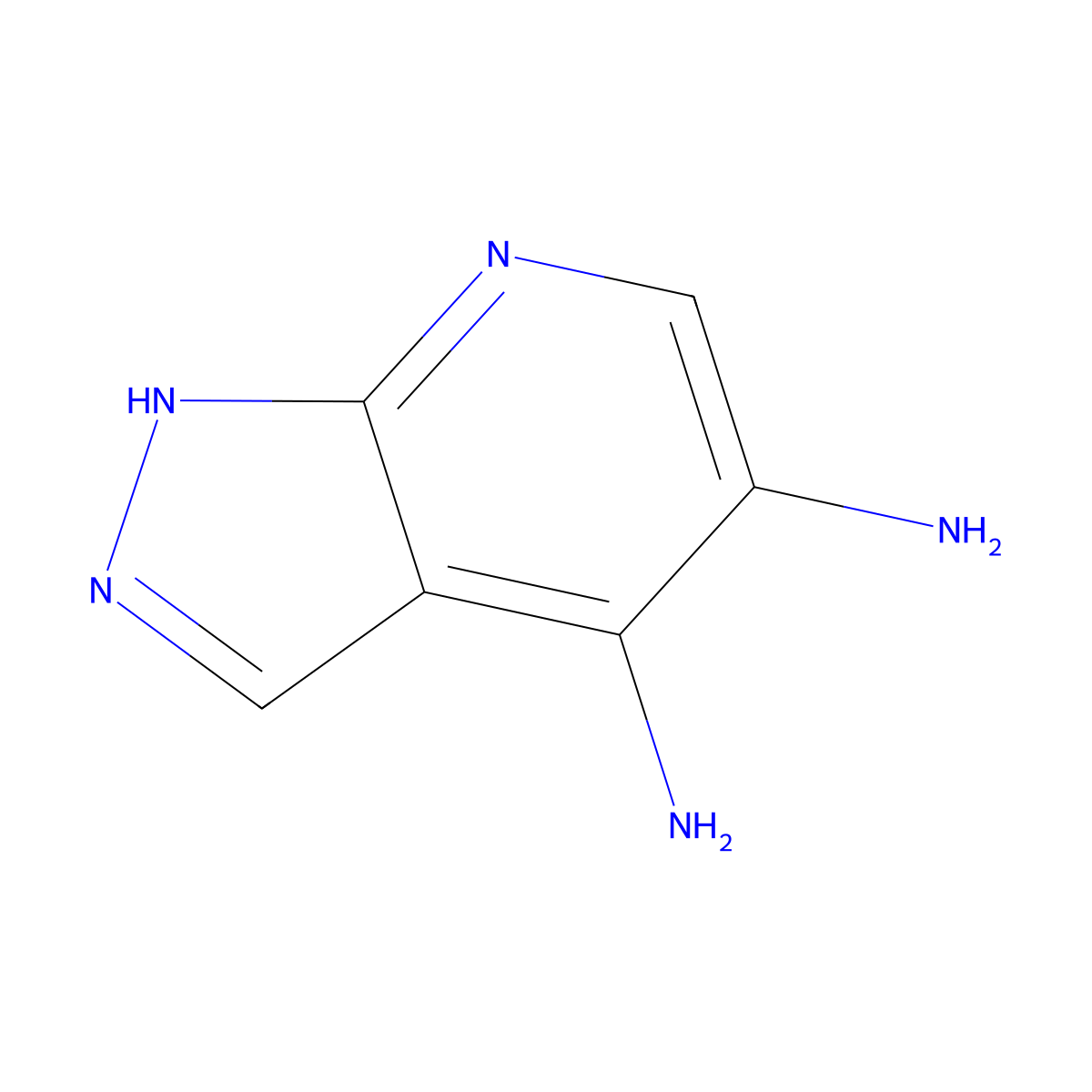 1H-pyrazolo[3,4-b]pyridine-4,5-diamine molecular structure, CAS 2168561-89-3