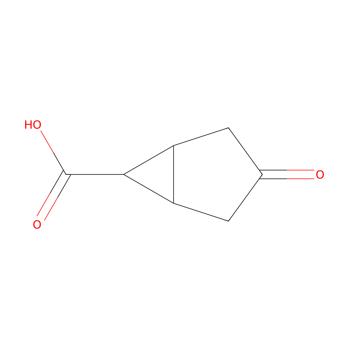 3-Oxobicyclo[3.1.0]hexane-6-carboxylic acid molecular structure, CAS 2168621-24-5