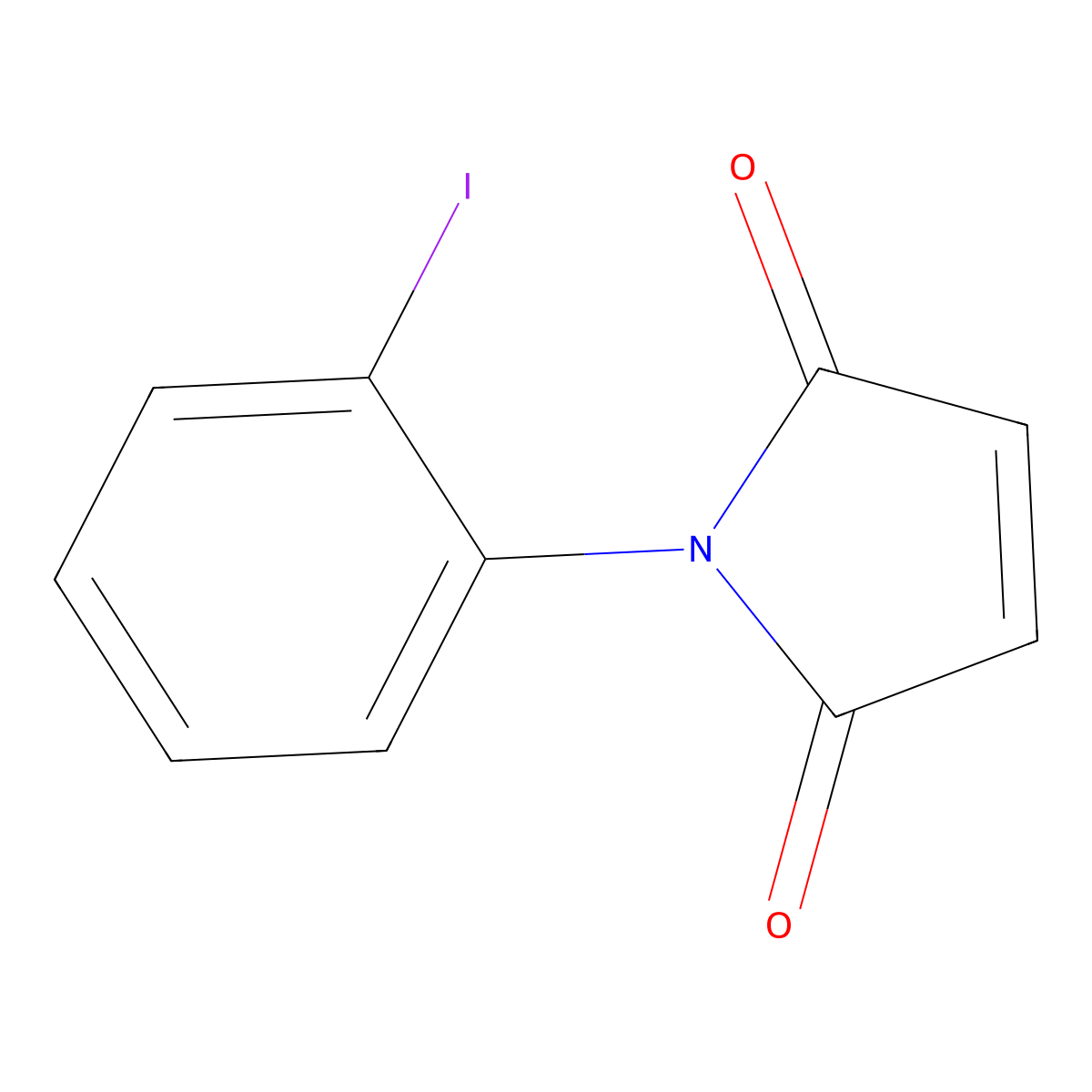 1-(2-Iodophenyl)-1H-pyrrole-2,5-dione molecular structure, CAS 216865-38-2