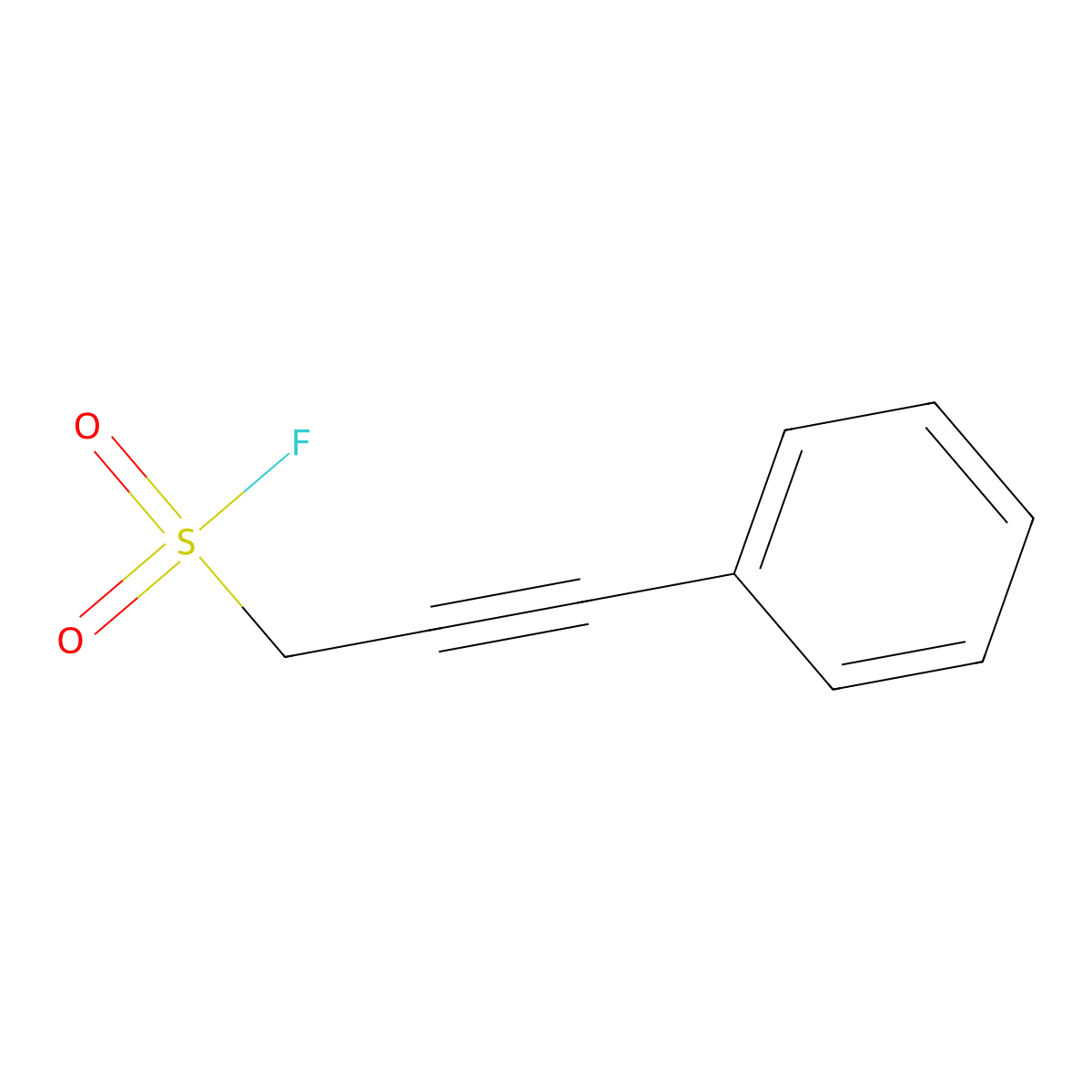 3-Phenylprop-2-yne-1-sulfonyl fluoride molecular structure, CAS 2168659-97-8