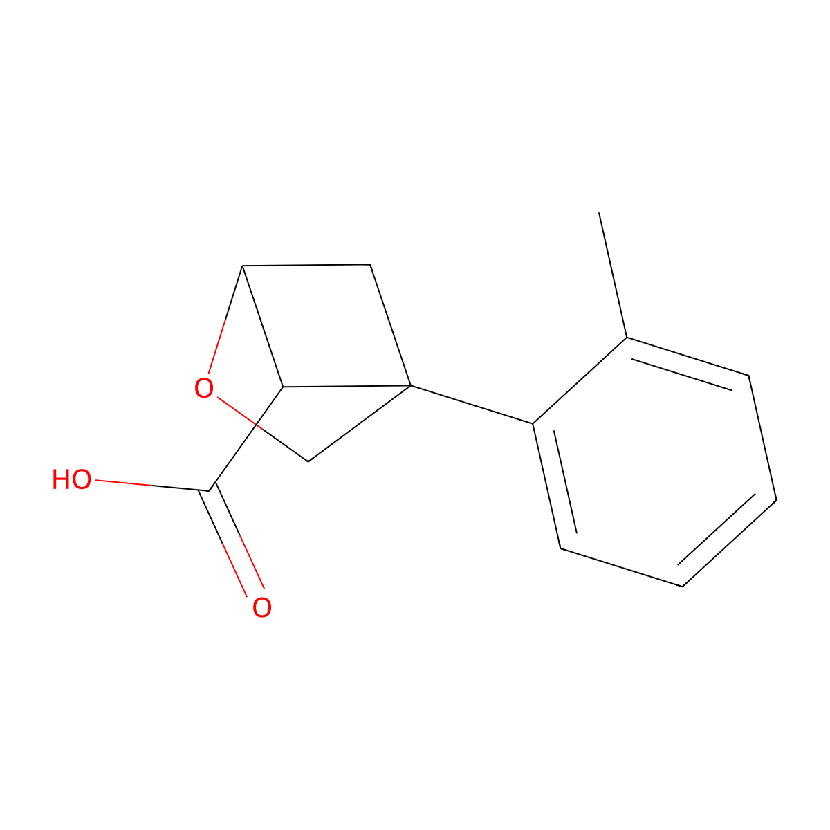 4-(2-Methylphenyl)-2-oxabicyclo[2.1.1]hexane-5-carboxylic acid molecular structure, CAS 2168662-66-4