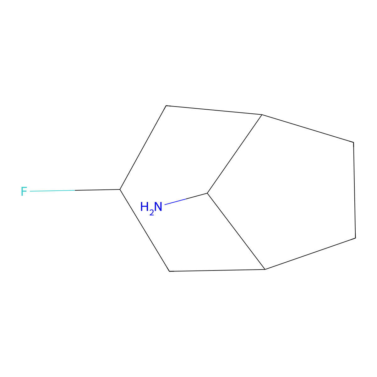 3-Fluorobicyclo[3.2.1]octan-8-amine molecular structure, CAS 2168669-08-5