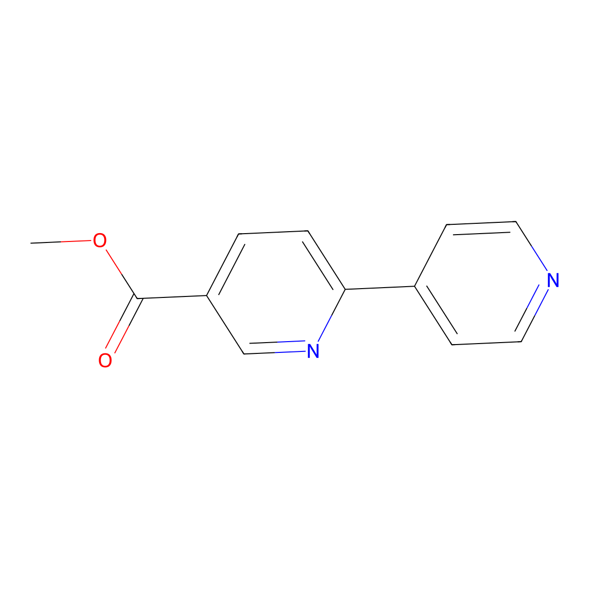 Methyl [2,4'-bipyridine]-5-carboxylate molecular structure, CAS 216867-59-3