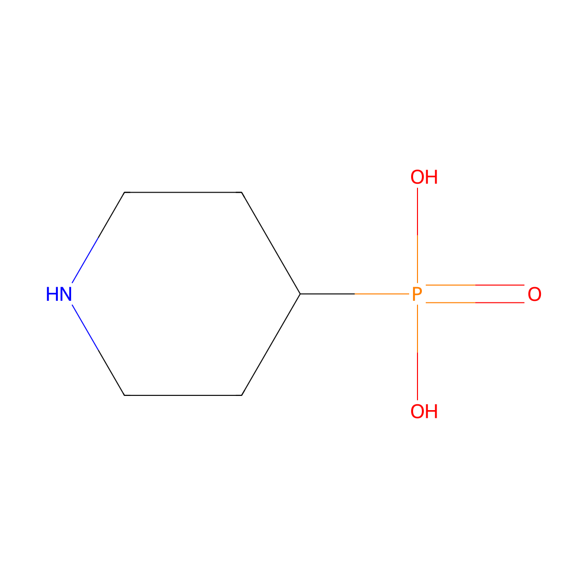 (Piperidin-4-yl)phosphonic acid molecular structure, CAS 216870-40-5