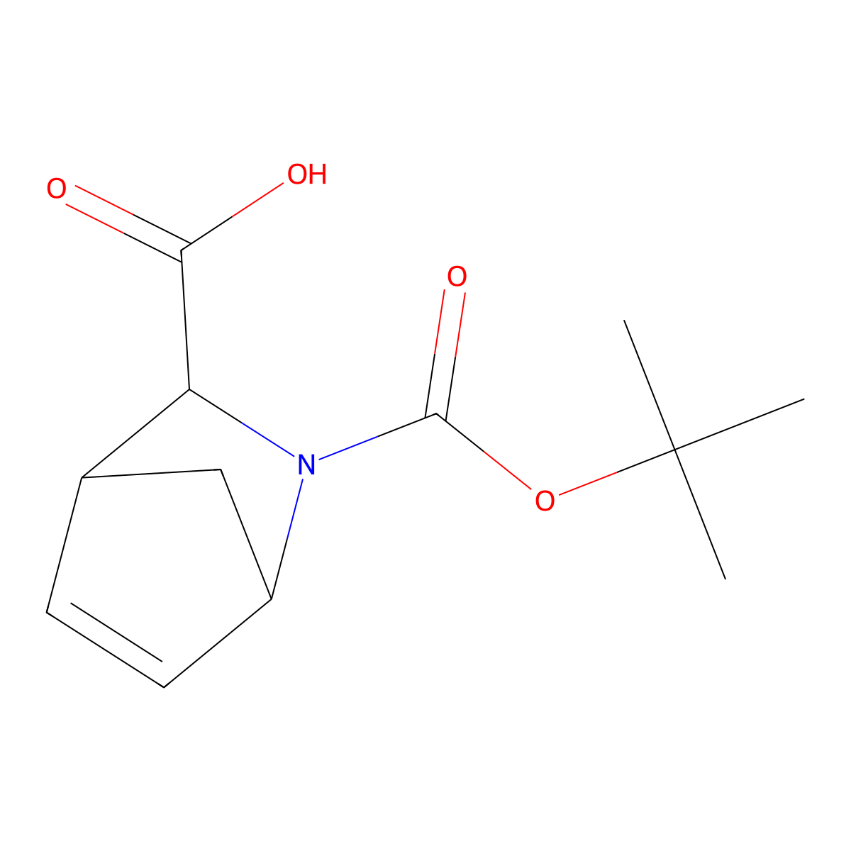 2-[(Tert-butoxy)carbonyl]-2-azabicyclo[2.2.1]hept-5-ene-3-carboxylic acid molecular structure, CAS 2168730-48-9