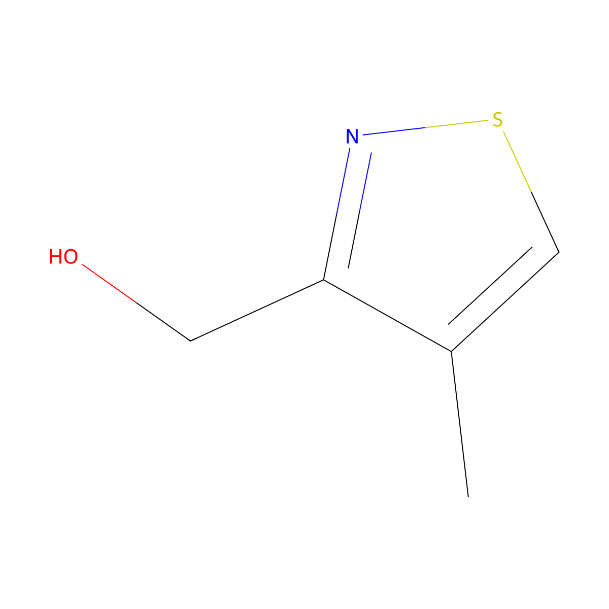 (4-Methyl-1,2-thiazol-3-yl)methanol molecular structure, CAS 2168741-86-2