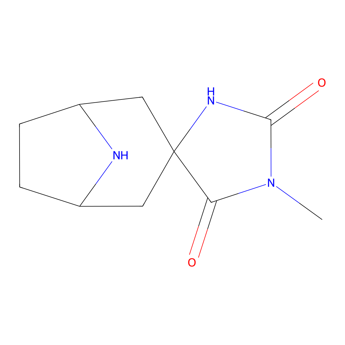 Tert-butyl 1'-methyl-2',5'-dioxo-8-azaspiro[bicyclo[3.2.1]octane-3,4'-imidazolidine]-8-carboxylate molecular structure, CAS 2168762-31-8