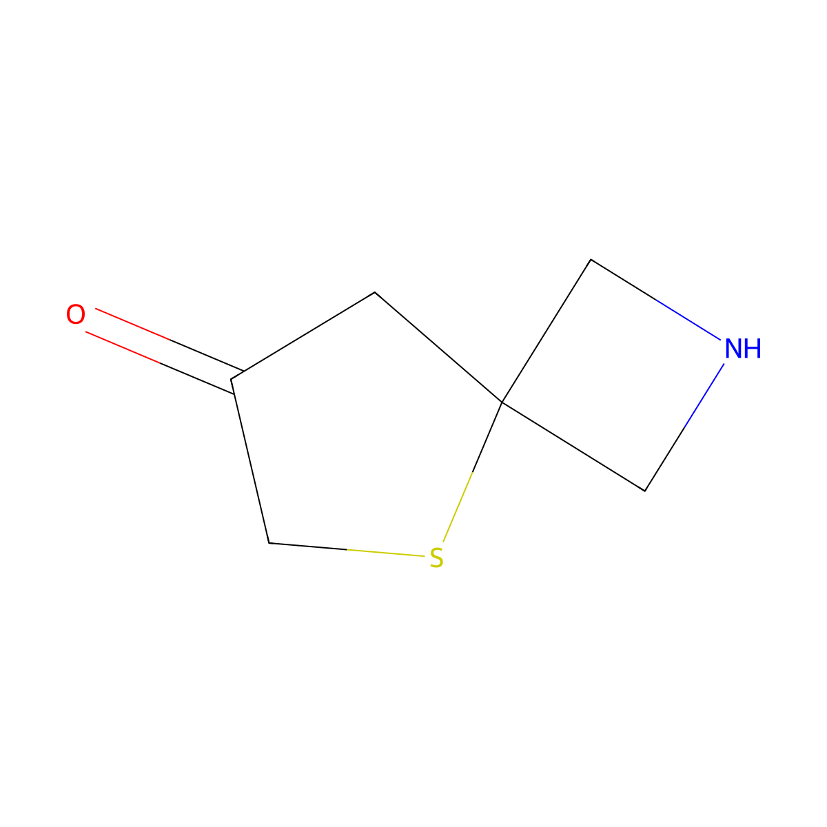 5-Thia-2-azaspiro[3.4]octan-7-one molecular structure, CAS 2168797-65-5