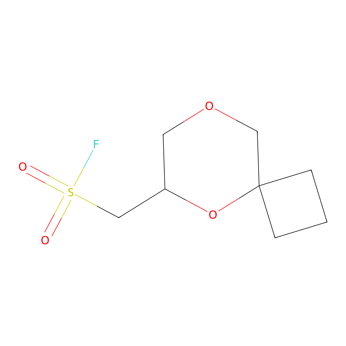 {5,8-Dioxaspiro[3.5]nonan-6-yl}methanesulfonyl fluoride molecular structure, CAS 2168797-75-7