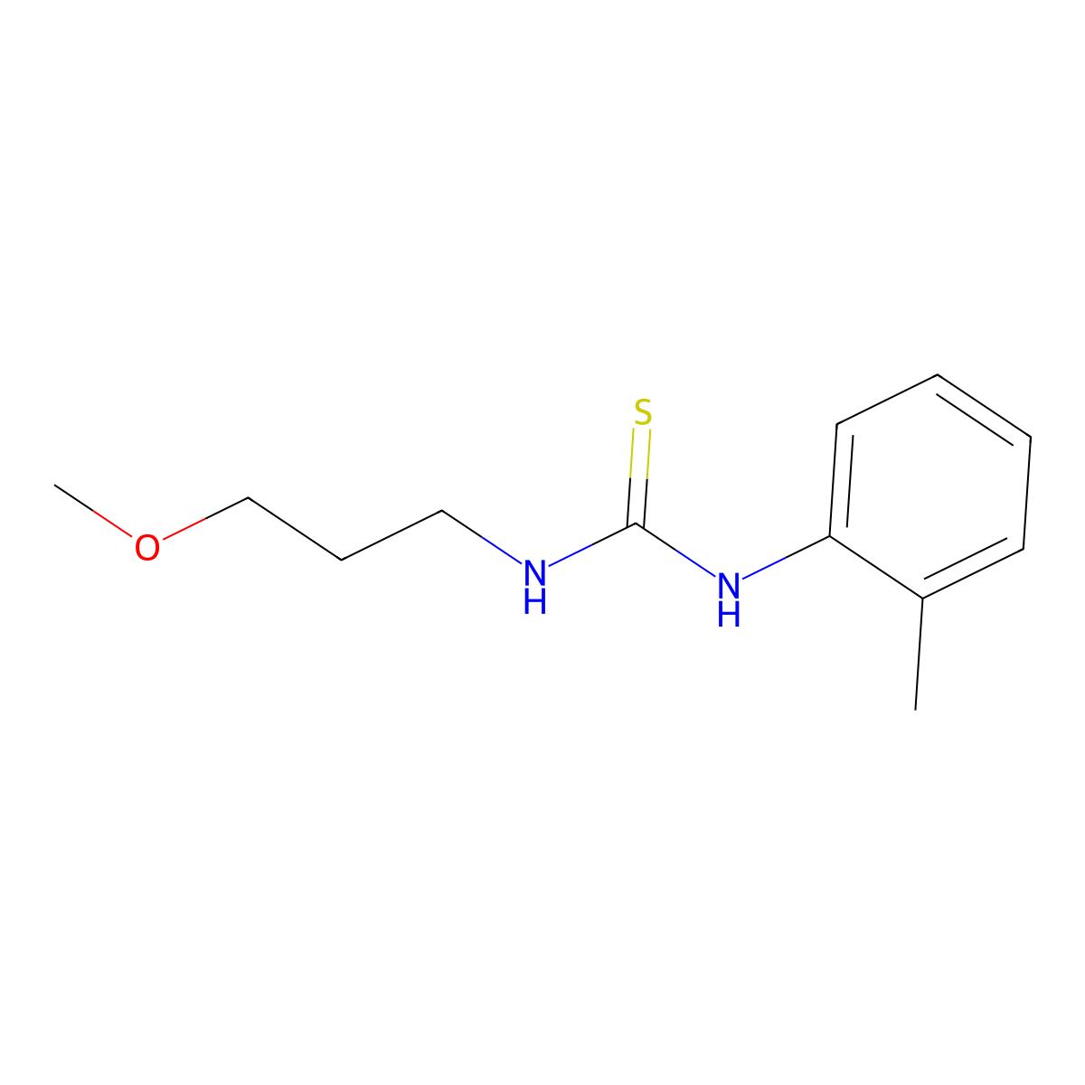 1-(3-Methoxypropyl)-3-(2-methylphenyl)thiourea molecular structure, CAS 216880-46-5