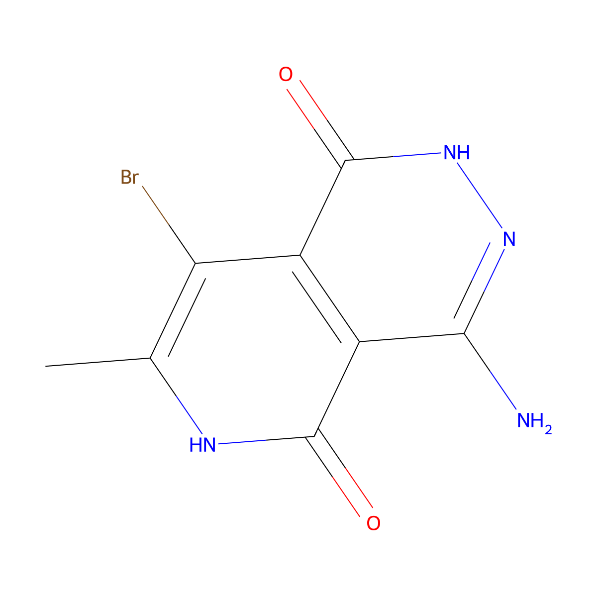 4-Amino-8-bromo-7-methyl-2,6-dihydropyrido[3,4-d]pyridazine-1,5-dione molecular structure, CAS 2168823-89-8