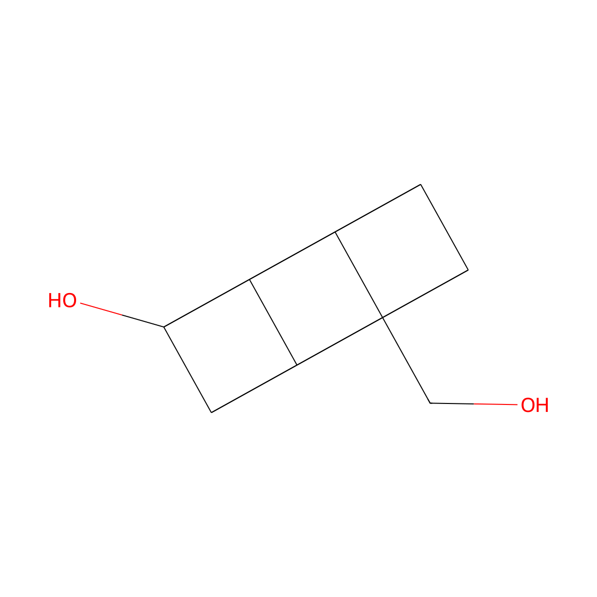 4-Hydroxymethyl-cuban-1-ol molecular structure, CAS 2168828-02-0