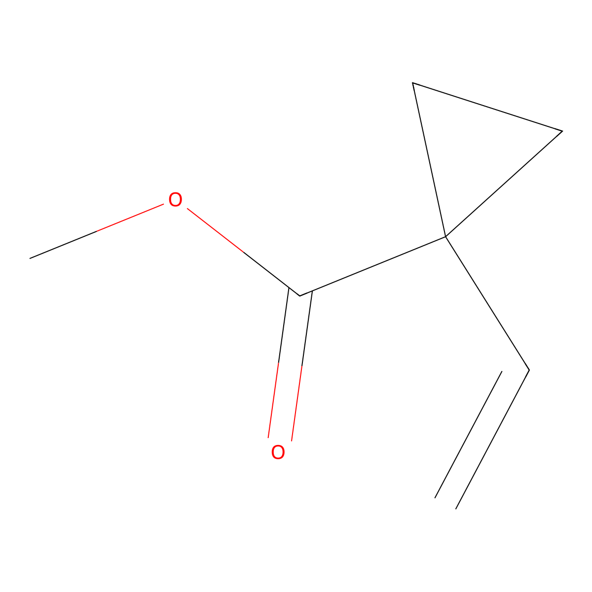 Methyl 1-vinylcyclopropane-1-carboxylate molecular structure, CAS 2168830-44-0