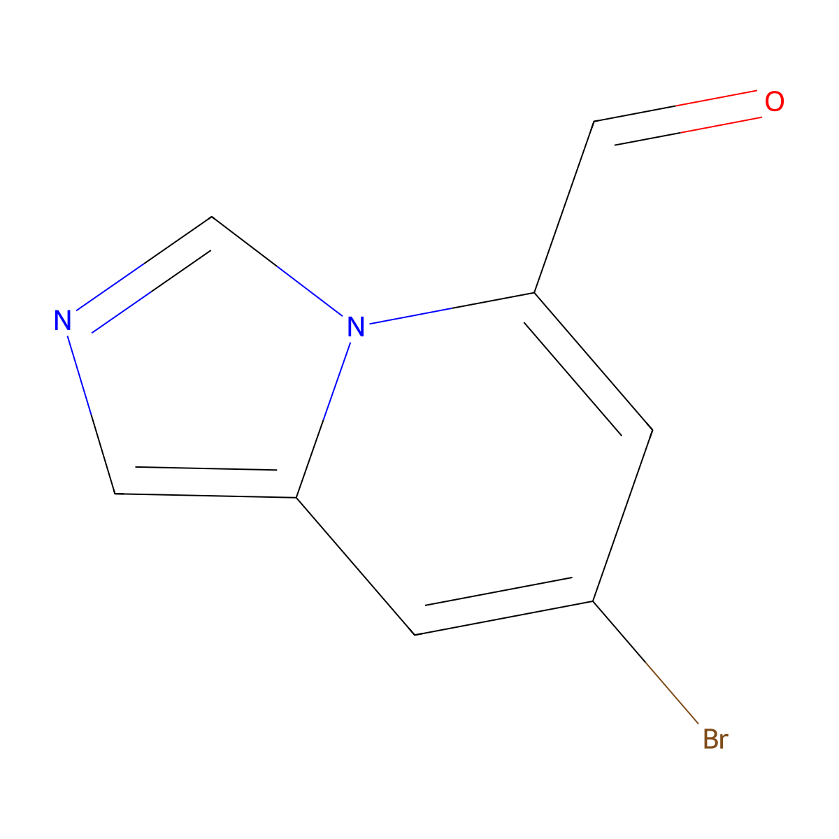 7-Bromoimidazo[1,5-a]pyridine-5-carbaldehyde molecular structure, CAS 2168834-11-3