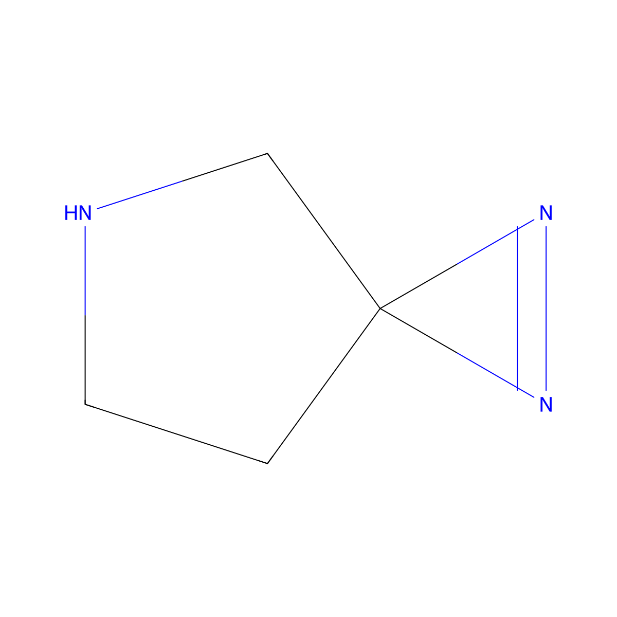 1,2,5-Triazaspiro[2.4]hept-1-ene molecular structure, CAS 2168857-52-9