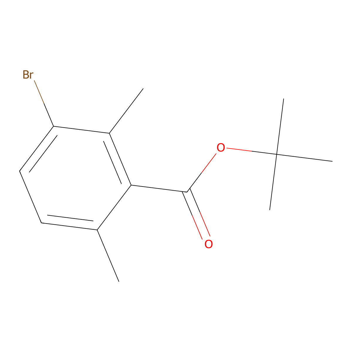 tert-Butyl 3-bromo-2,6-dimethylbenzoate molecular structure, CAS 2168866-64-4