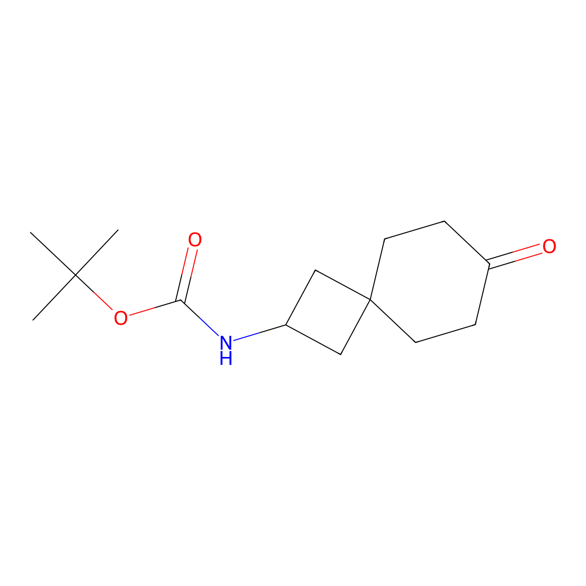 tert-Butyl N-{7-oxospiro[3.5]nonan-2-yl}carbamate molecular structure, CAS 2168870-40-2