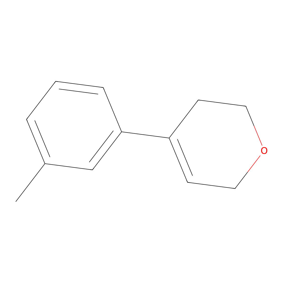 4-(3-methylphenyl)-3,6-dihydro-2H-pyran molecular structure, CAS 2168871-90-5