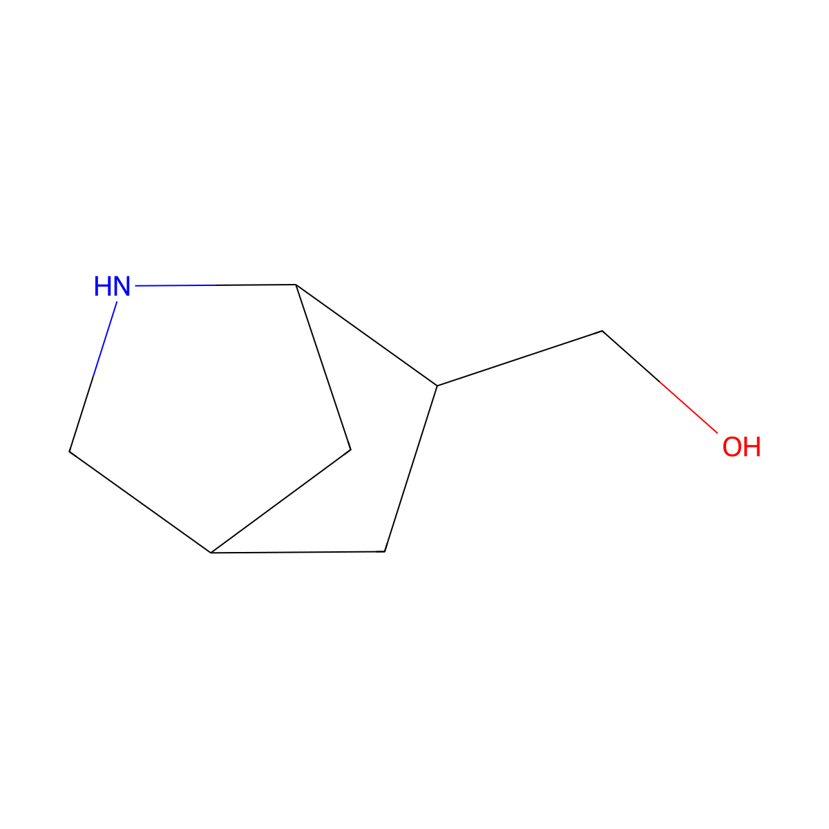 (2-Azabicyclo[2.2.1]heptan-6-yl)methanol molecular structure, CAS 2168881-06-7