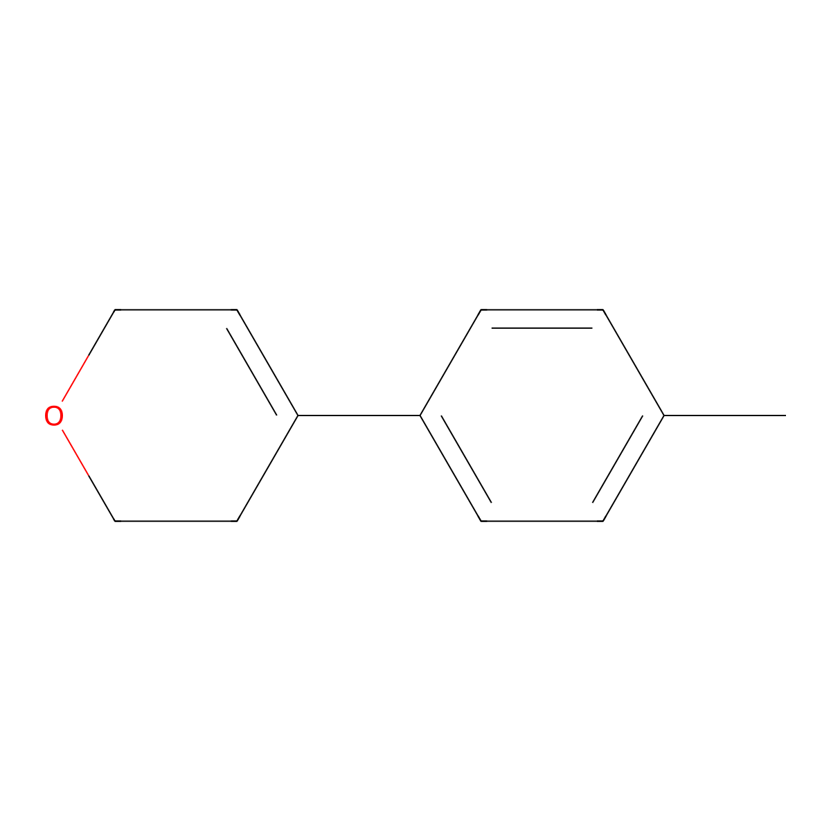 4-(4-methylphenyl)-3,6-dihydro-2H-pyran molecular structure, CAS 2168885-80-9