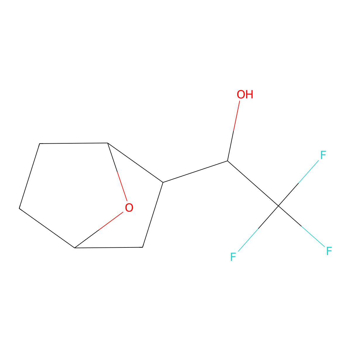 1-(7-Oxabicyclo[2.2.1]heptan-2-yl)-2,2,2-trifluoroethan-1-ol molecular structure, CAS 2168917-58-4