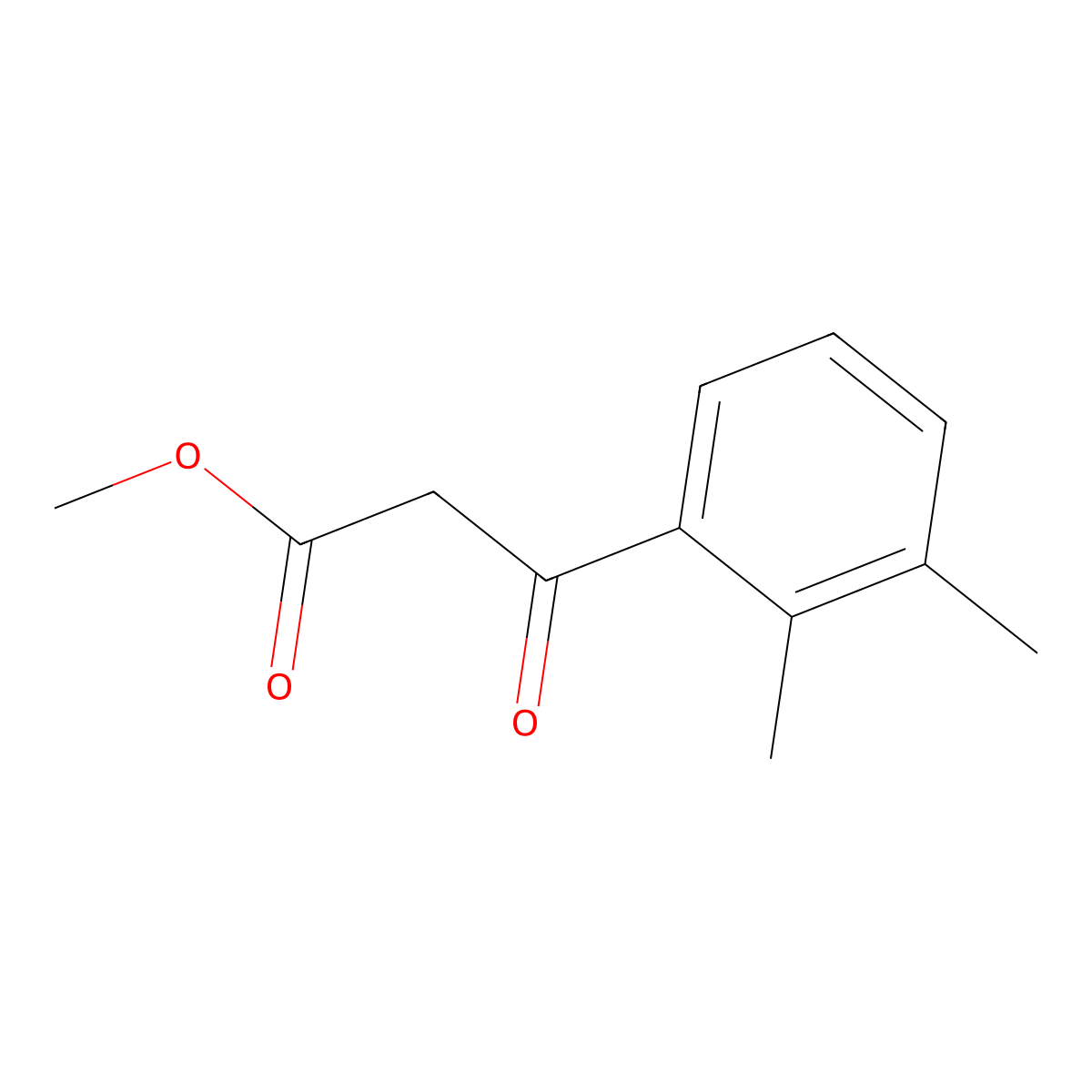 Methyl 3-(2,3-dimethylphenyl)-3-oxopropanoate molecular structure, CAS 2168918-79-2