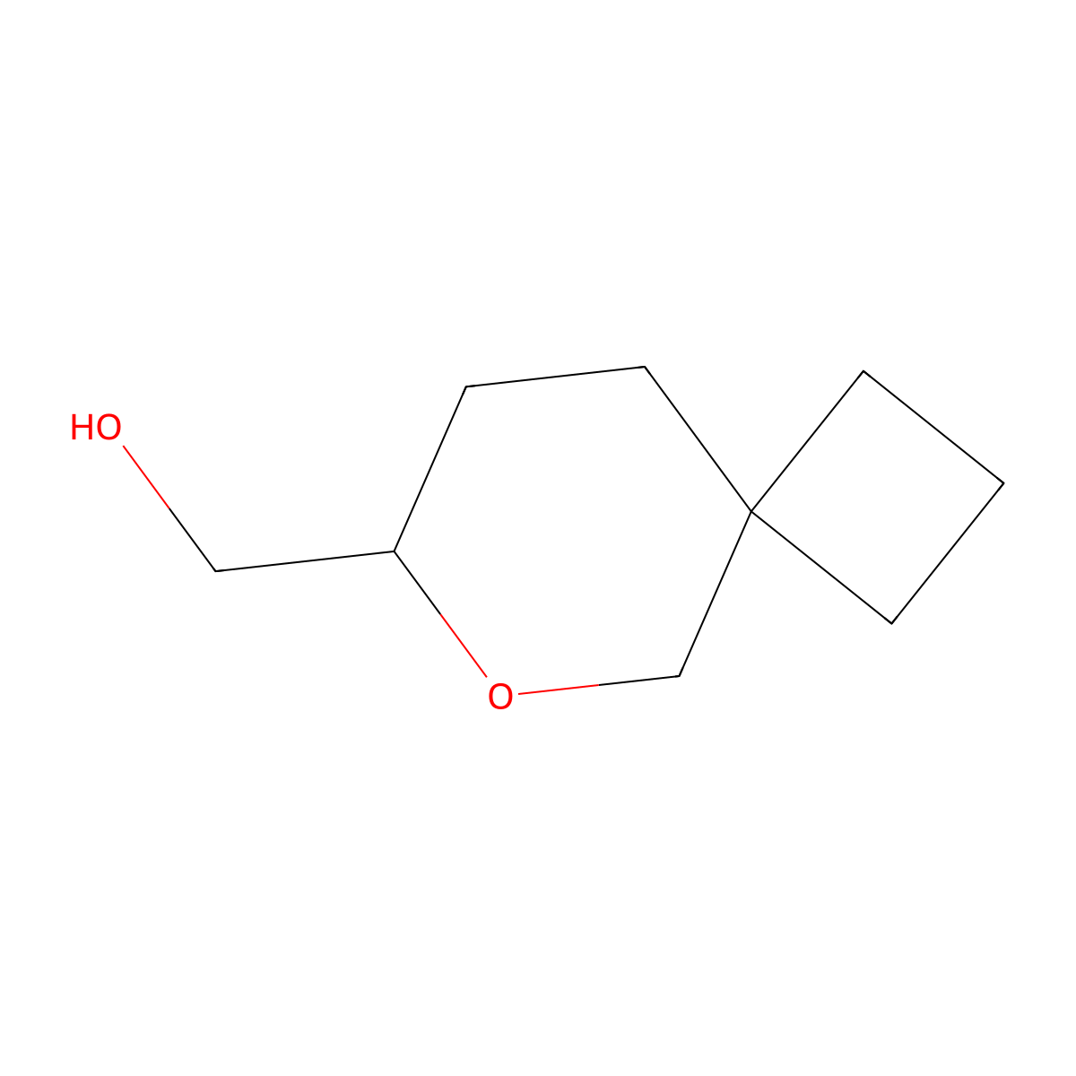 (6-Oxaspiro(3.5)nonan-7-yl)methanol molecular structure, CAS 2168919-10-4