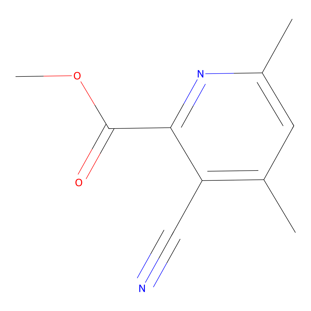 Methyl 3-Cyano-4,6-dimethylpicolinate molecular structure, CAS 2168928-39-8