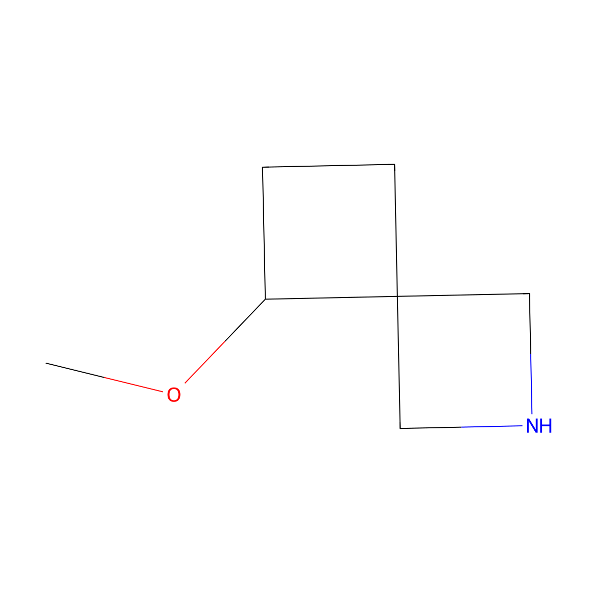 5-Methoxy-2-azaspiro[3.3]heptane molecular structure, CAS 2168976-11-0