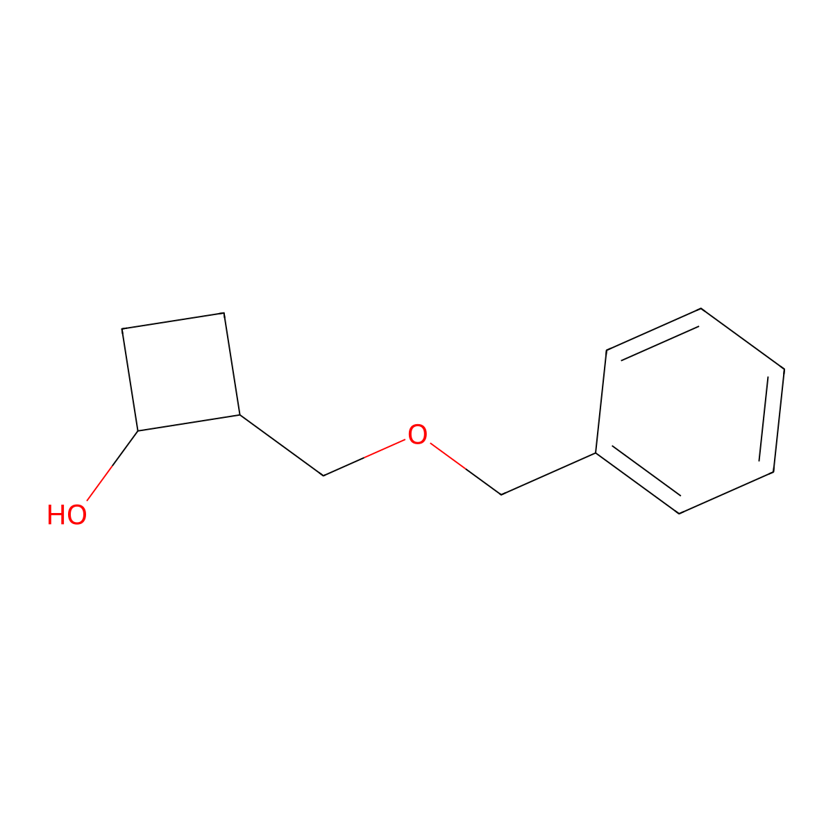 2-(Benzyloxymethyl)cyclobutanol molecular structure, CAS 2168976-27-8