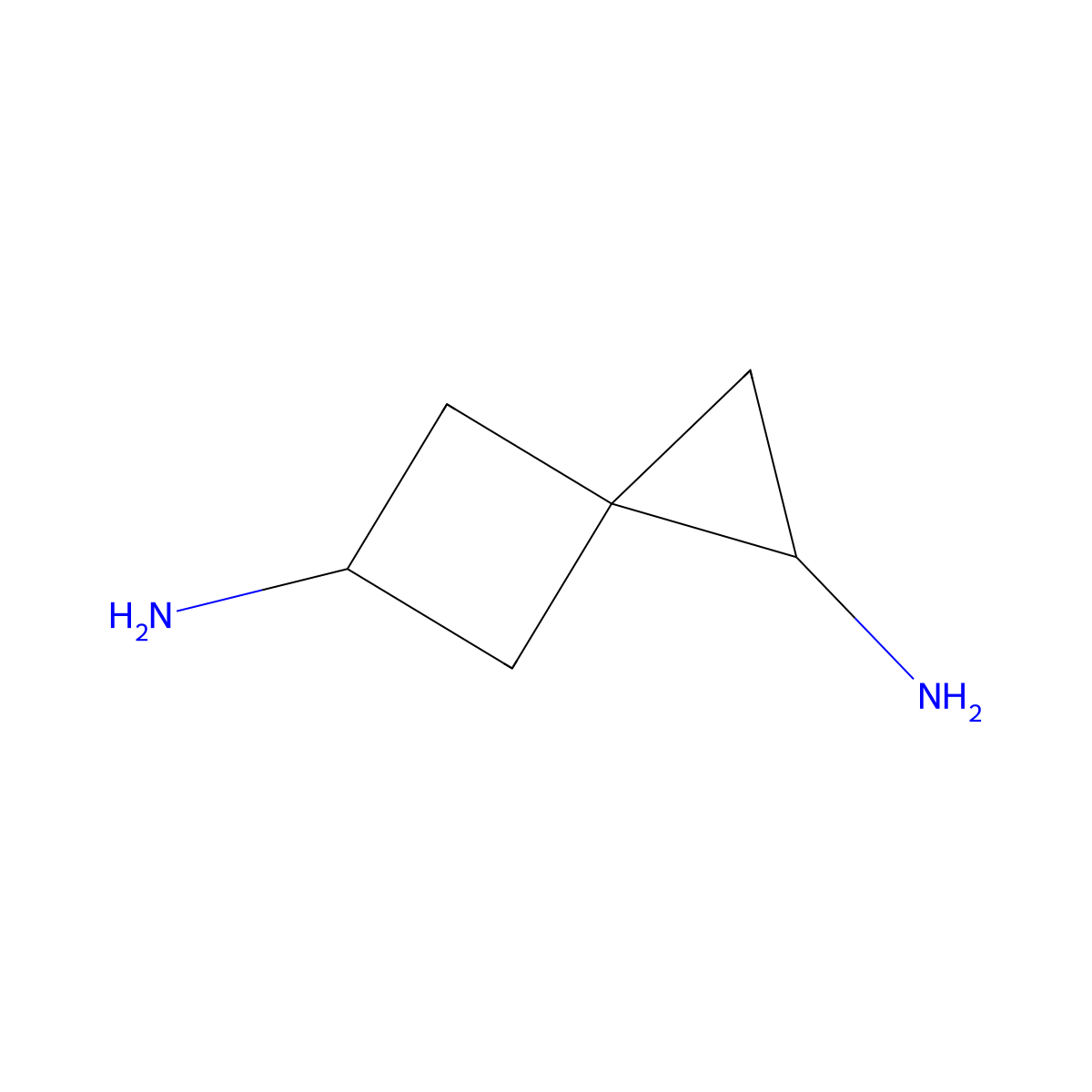 Spiro[2.3]hexane-1,5-diamine molecular structure, CAS 2168984-44-7