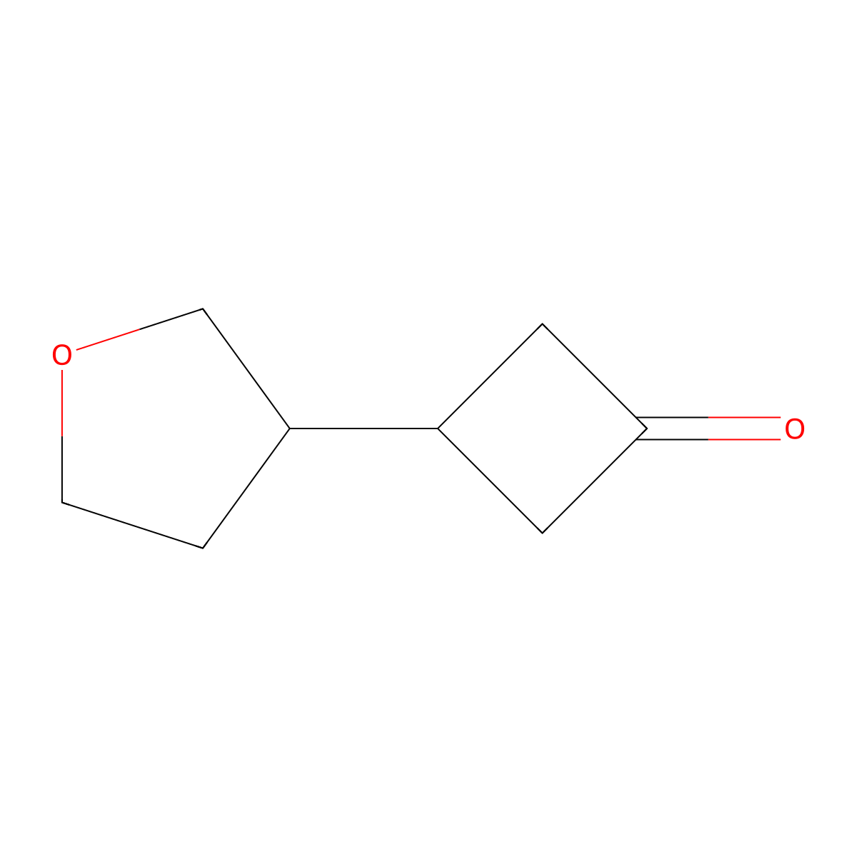3-(Oxolan-3-yl)cyclobutan-1-one molecular structure, CAS 2168995-00-2