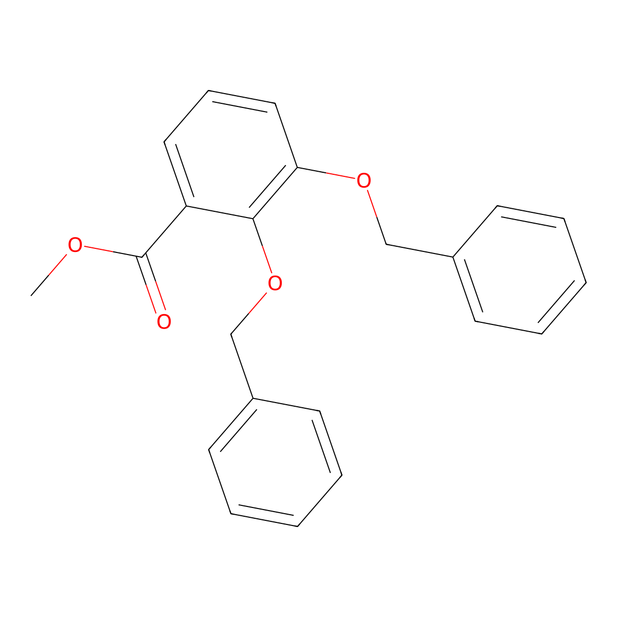 Methyl 2,3-bis(benzyloxy)benzoate molecular structure, CAS 2169-27-9