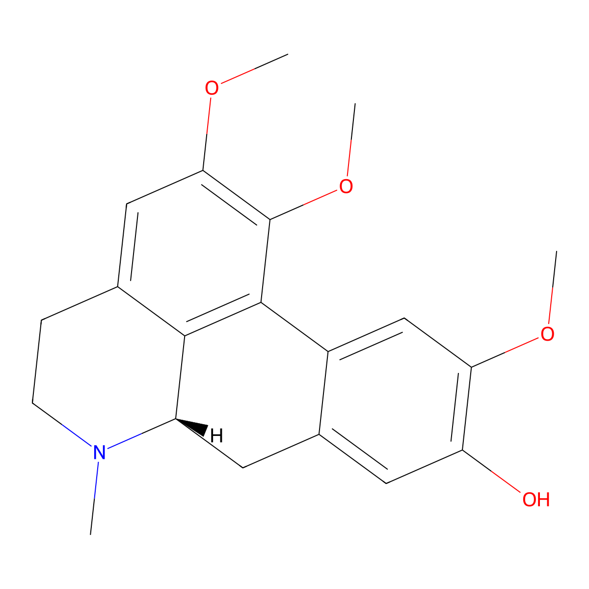 N-Methyllaurotetanine molecular structure, CAS 2169-44-0