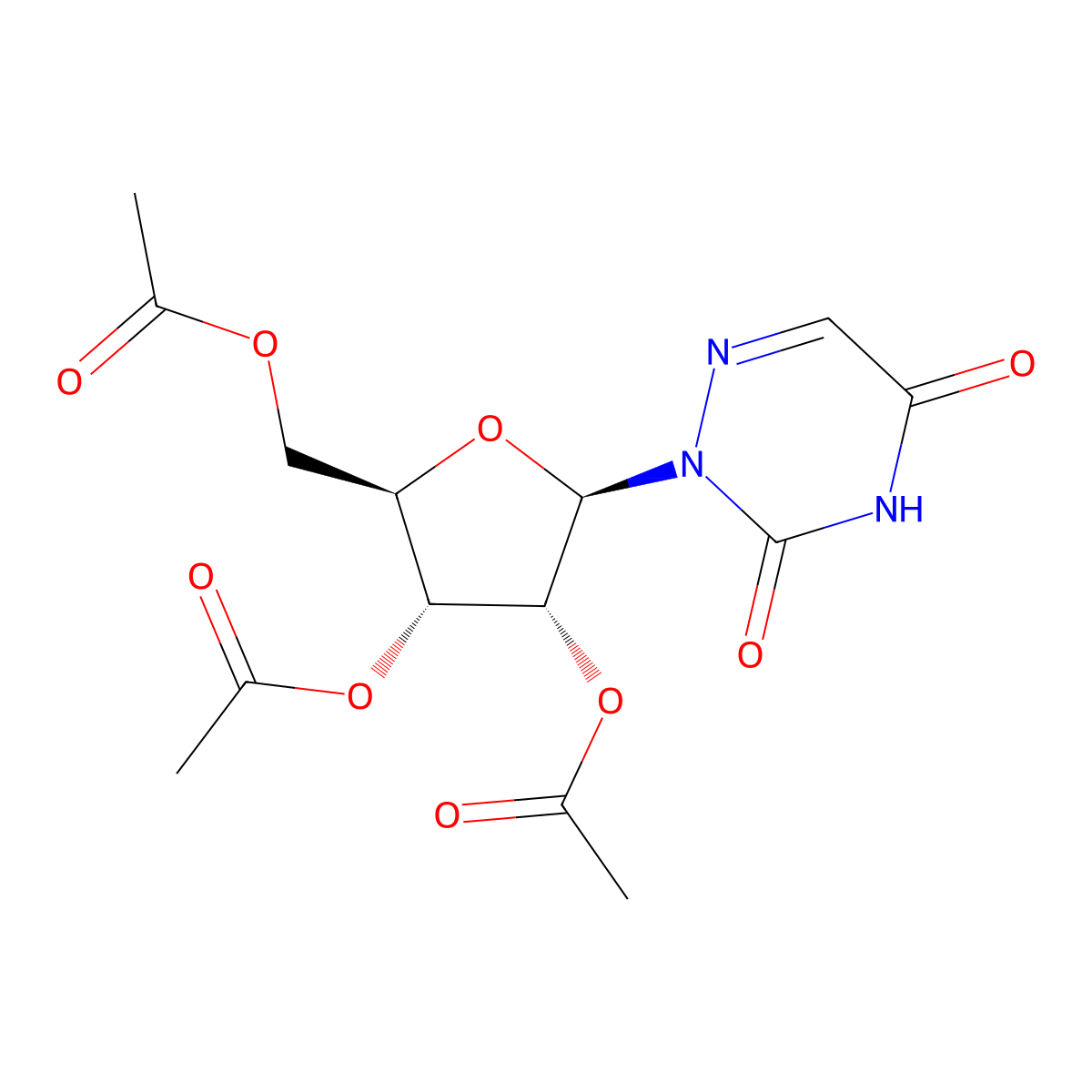 Azaribine molecular structure, CAS 2169-64-4