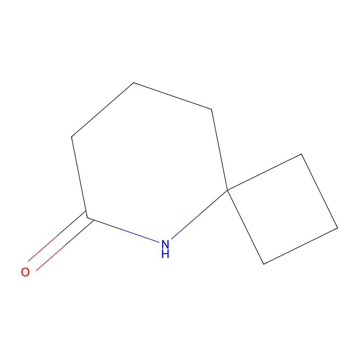 5-Azaspiro(3.5)nonan-6-one molecular structure, CAS 2169004-88-8
