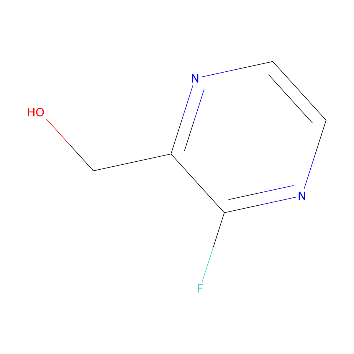 (3-Fluoropyrazin-2-yl)methanol molecular structure, CAS 2169065-16-9